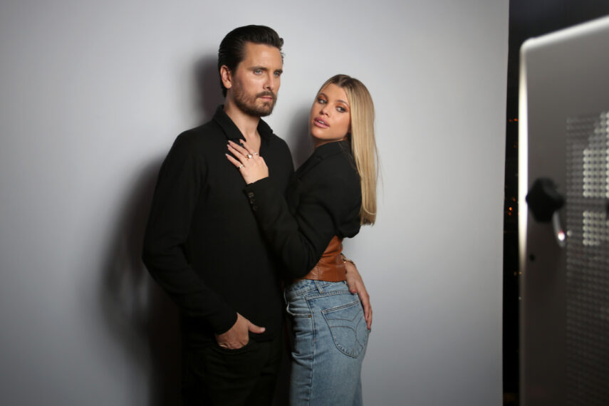 Scott Disick and Sofia Richie attend Rolla's x Sofia Richie Launch Event at Harriet's Rooftop on February 20, 2020