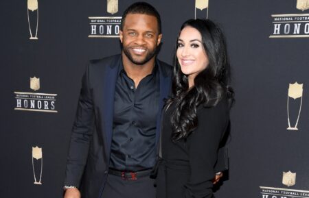 NFL player Randall Cobb (L) and Aiyda Ghahramani attend the 8th Annual NFL Honors at The Fox Theatre on February 02, 2019