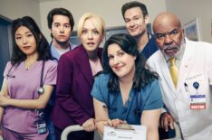 Kahyun Kim, Mekki Leeper, Wendi McLendon-Covey, Allison Tolman, Josh Lawson, David Alan Grier, and Kaliko Kauahi for 'St. Denis Medical' Season 2