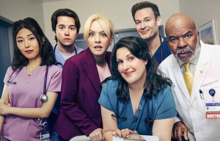Kahyun Kim, Mekki Leeper, Wendi McLendon-Covey, Allison Tolman, Josh Lawson, David Alan Grier, and Kaliko Kauahi for 'St. Denis Medical' Season 2