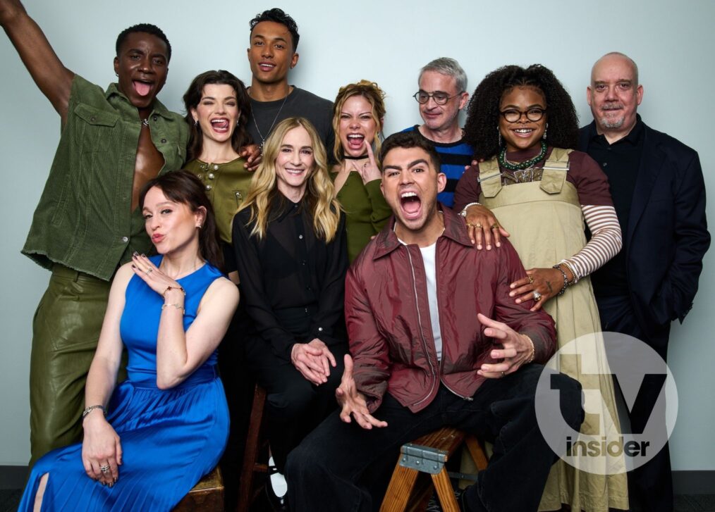 Karim Diané, Noga Landau, Zoë Steiner, Sandro Rosta, Holly Hunter, Bella Shepard, George Hawkins, Alex Kurtzman, Kerrice Brooks, and Paul Giamatti — 'Star Trek: Starfleet Academy' at New York Comic Con 2025 Portrait