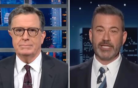 Stephen Colbert and Jimmy Kimmel