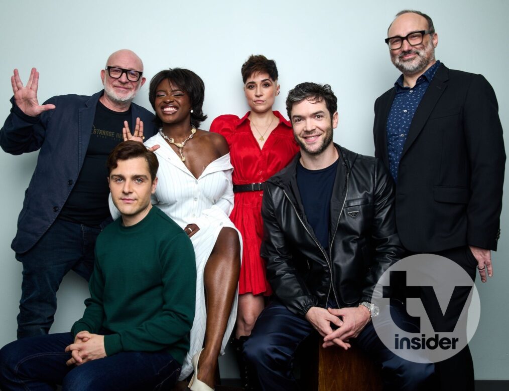 Akiva Goldsman, Martin Quinn, Celia Rose Gooding, Melissa Navia, Ethan Peck, and Henry Alonso Myers — 'Star Trek: Strange New Worlds' at New York Comic Con 2025 Portrait
