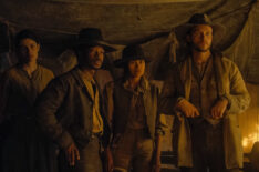 Diana Silvers as Dahlia Teller, Lamar Johnson as Albert Mason, Natalia del Riego as Lilla Belle, and Nick Robinson as Elias Teller in 'The Abandons' Season 1 Episode 3