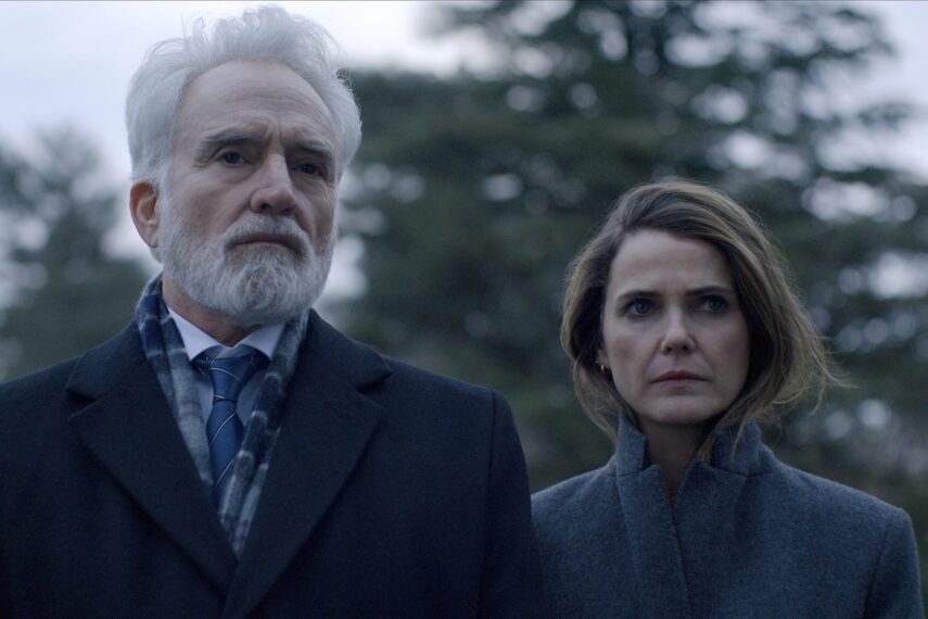 Bradley Whitford as Todd Penn, Keri Russell as Kate Wyler in 'The Diplomat' Season 3 Episode 8