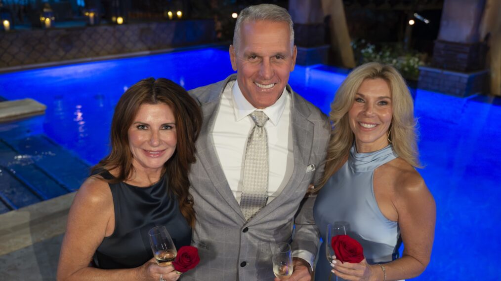 Mel Owens with finalists Cindy and Peg
