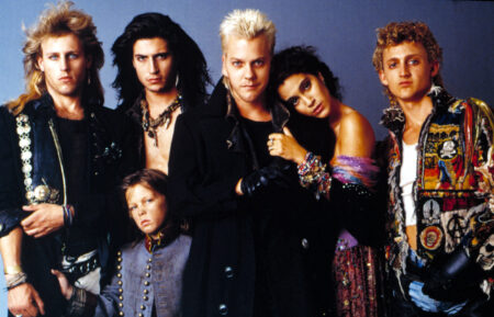 THE LOST BOYS, Brooke McCarter, Chance Michael Corbitt, Billy Wirth, Kiefer Sutherland, Jami Gertz, Alexander Winter, 1987