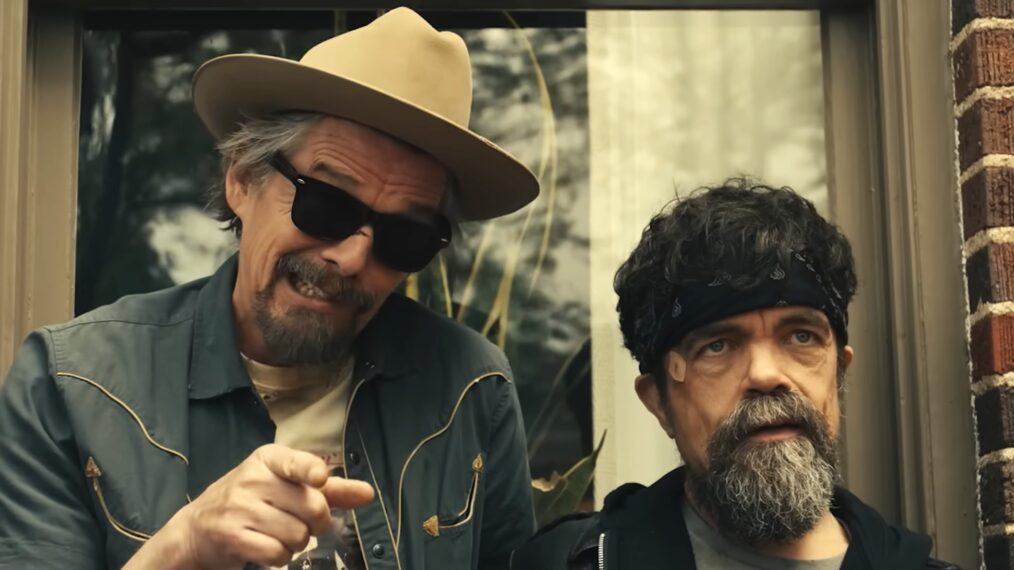 Ethan Hawke and Peter Dinklage in 'The Lowdown'
