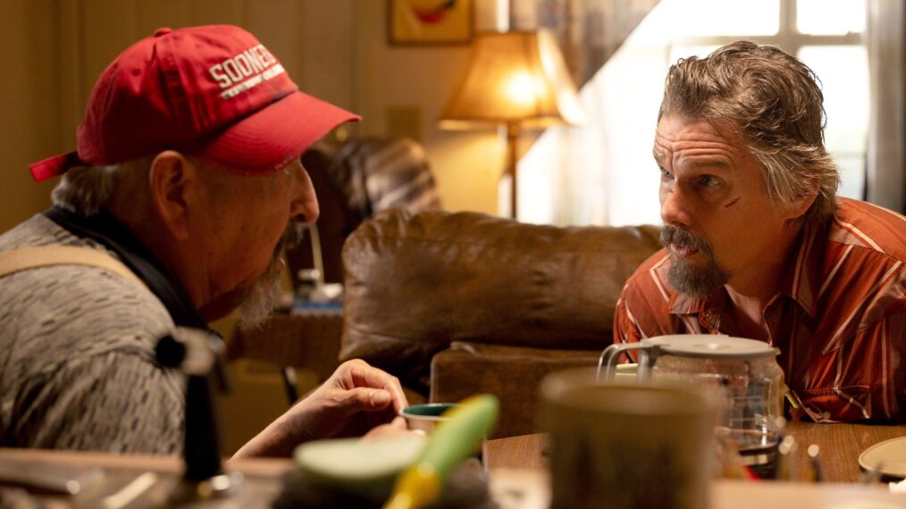 Graham Greene and Ethan Hawke in 'The Lowdown' Season 1