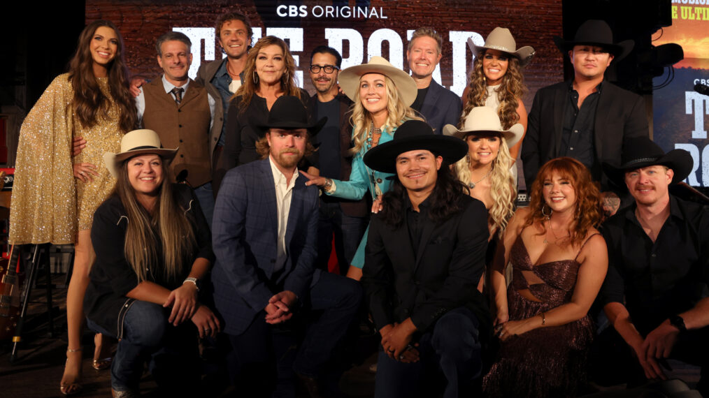 Jenny Tolman, Lee Metzger, Forrest McCurren, Gretchen Wilson, David Glasser, Olivia Harms, Mitch Graham, Britnee Kellogg, Cody Hibbard (front row L-R) Briana Adams, Jon Wood, Blaine Bailey, Billie Jo Jones, Cassidy Daniels and Adam Sanders attend the premiere of 'The Road' at Ole Red