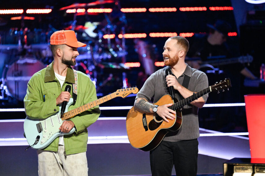 THE VOICE -- The Battles Part 2 Episode 2808 -- Pictured: (l-r) Alex Brown, Liam Von Elbe