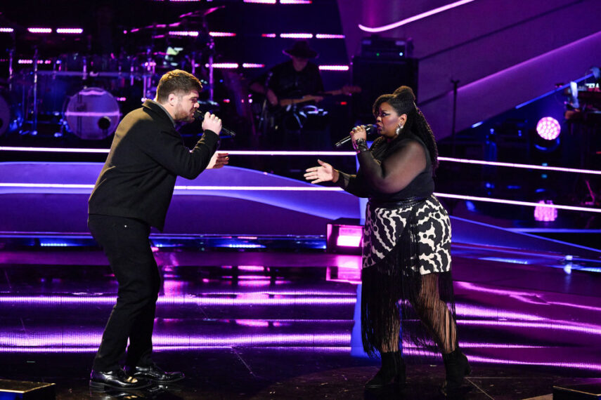 THE VOICE -- The Battles Part 2 Episode 2808 -- Pictured: (l-r) Carly Harvey, Marty O'Reilly
