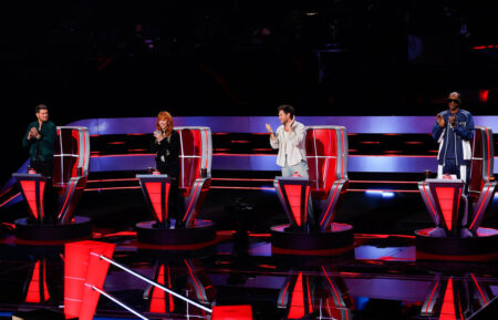 THE VOICE -- The Battles Premiere Episode 2807 -- Pictured: (l-r) Michael Bublé, Reba McEntire, Niall Horan, Snoop Dogg