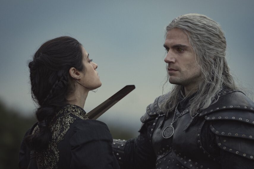 Anya Chalotra and Henry Cavill in 'The Witcher' Season 2 Episode 7.