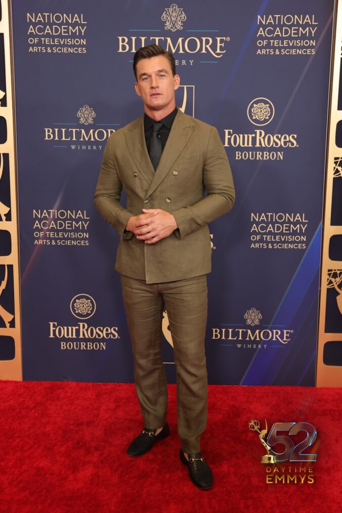 Tyler Cameron at the 2025 Daytime Emmys on October 17