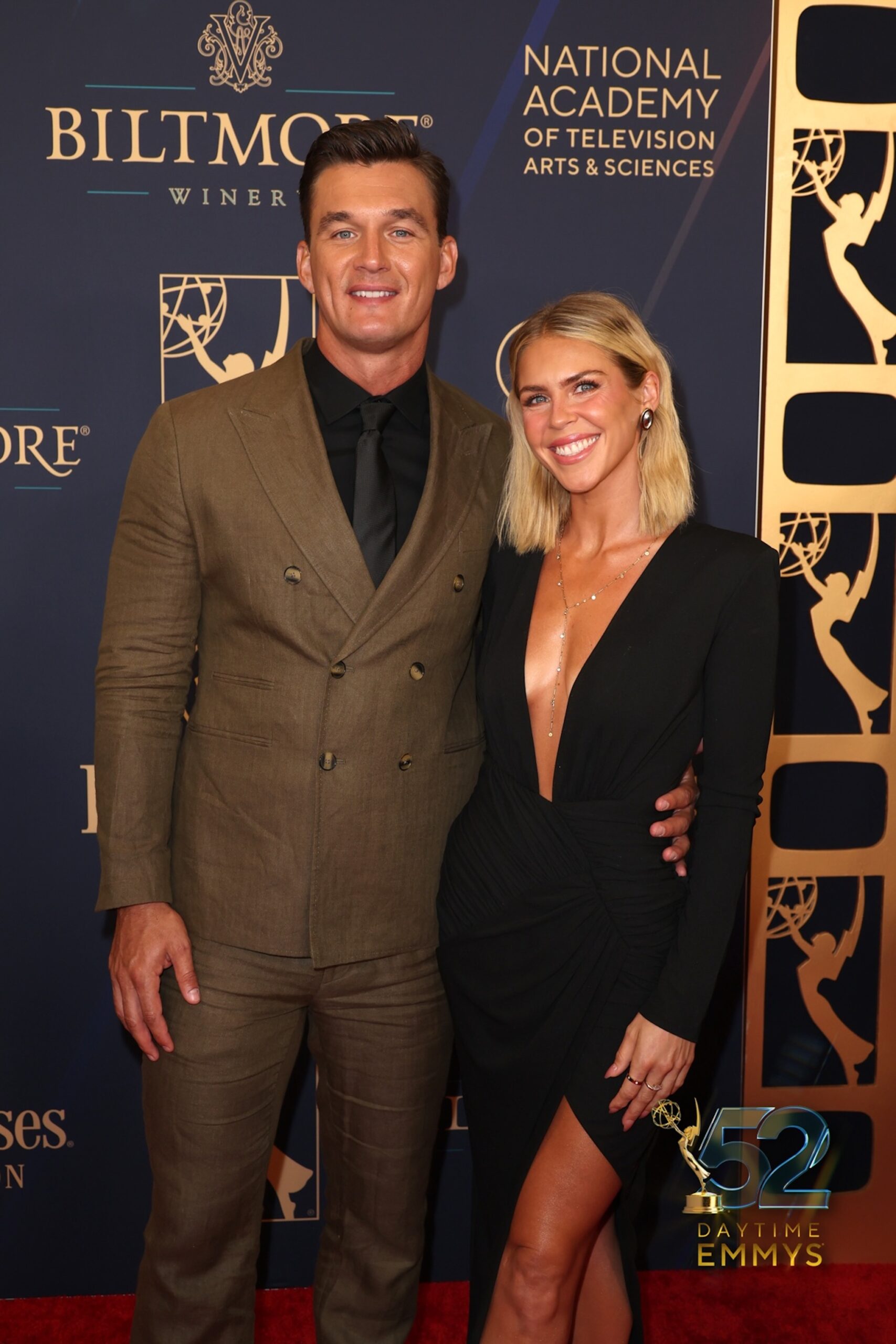 Tyler Cameron and Tate Madden at the 2025 Daytime Emmys on October 17