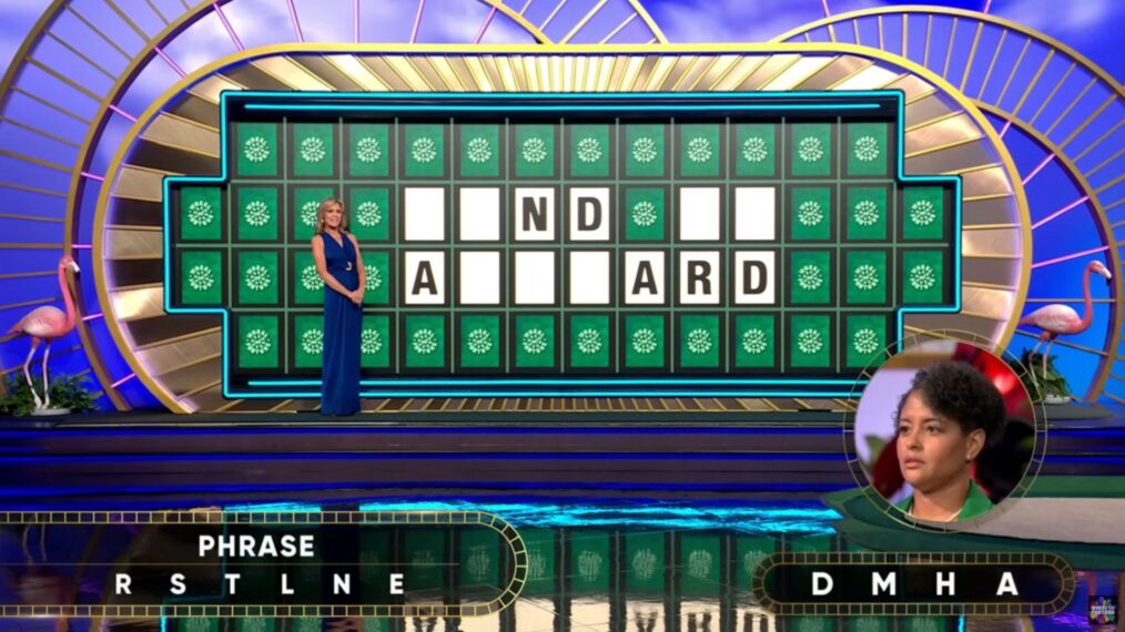 'Wheel of Fortune' contestant Cherie Noisette on October 15, 2025, solving the Bonus Round
