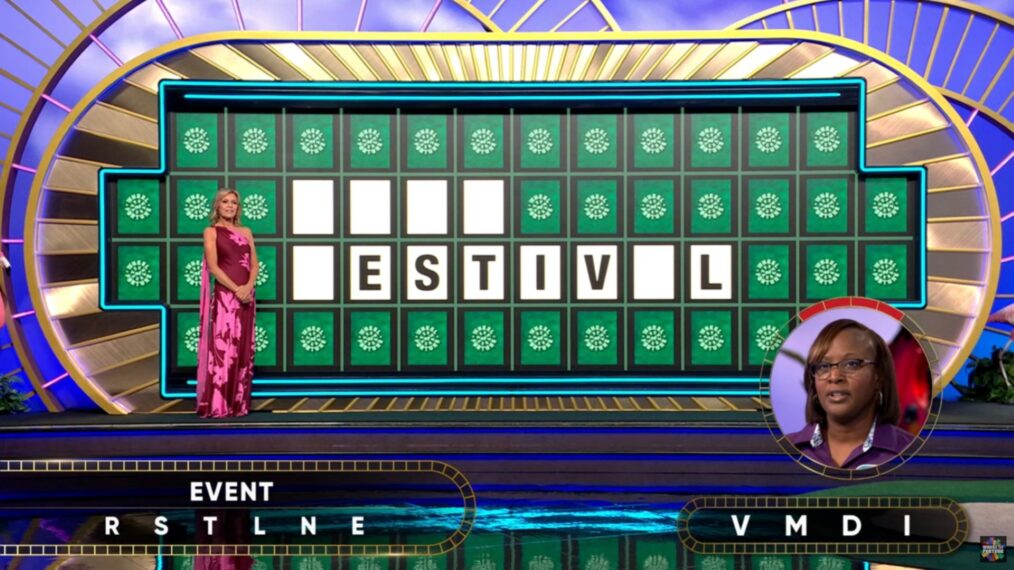 'Wheel of Fortune' contestant Shaunica Amantine solving the Bonuns Round puzzle on october 13, 2025