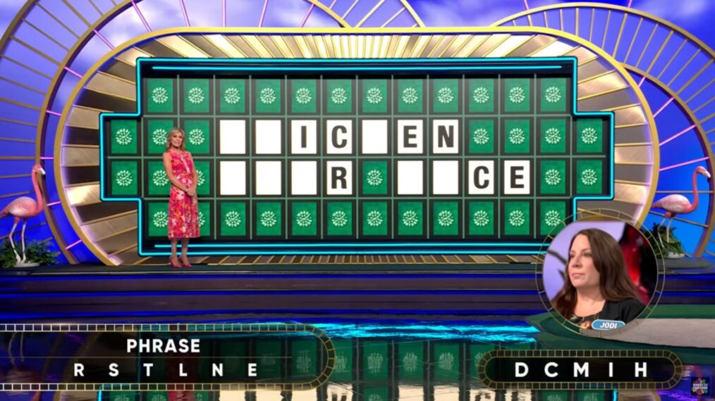 'Wheel of Fortune' contestant Jodi Hope solving the Bonus Round puzzle on October 17, 2025