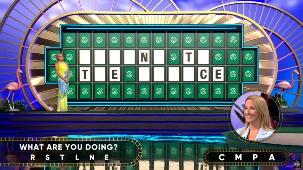 'Wheel of Fortune' Season 43, October 16, 2025 episode, Kelly Amodio solving Bonus Round