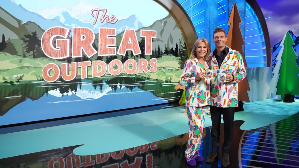 'Wheel of Fortune' Season 43, October 21, 2025, Ryan Seacrest and Vanna White in pajamas