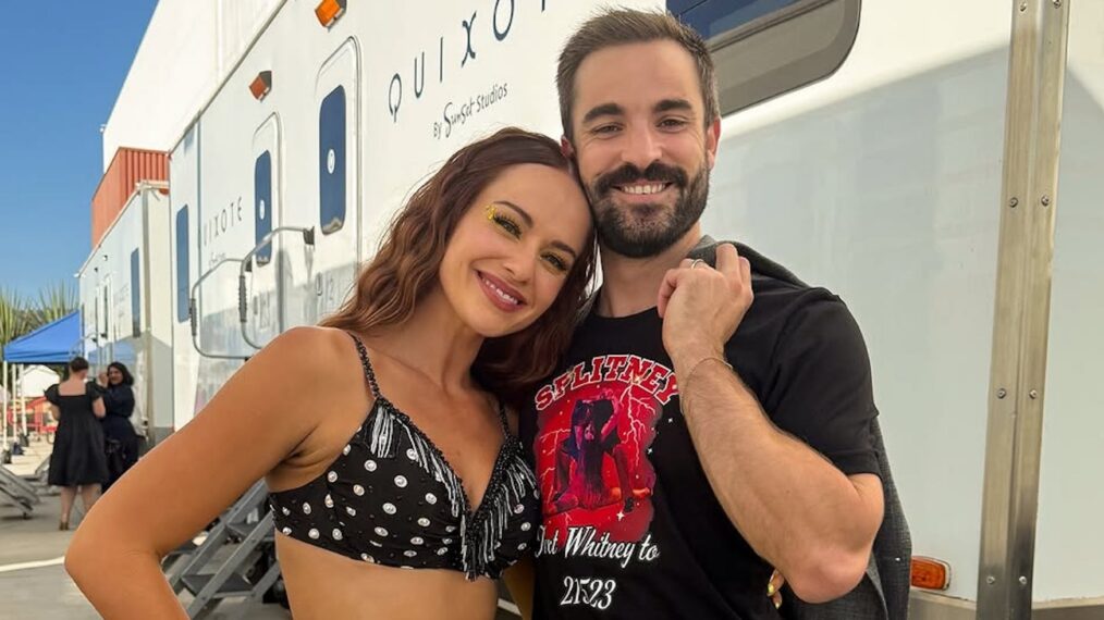 Whitney and Conner Leavitt on the 'Dancing With the Stars' set