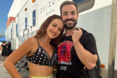 Whitney and Conner Leavitt on the 'Dancing With the Stars' set