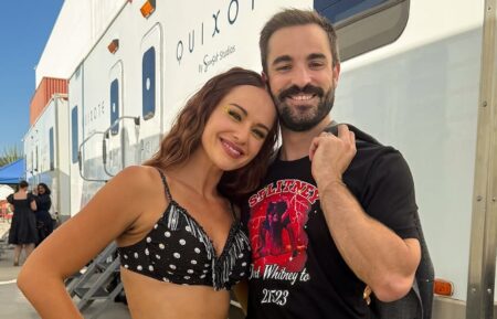 Whitney and Conner Leavitt on the 'Dancing With the Stars' set