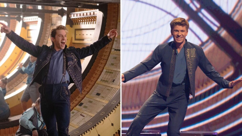 Jonathan Bailey as Fiyero in 'Wicked,' Robert Irwin performing on 'Dancing With the Stars'