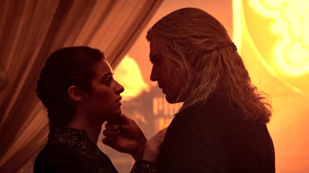 Anya Chalotra and Henry Cavill in 'The Witcher' Season 2 episode 6.