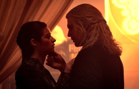 Anya Chalotra and Henry Cavill in 'The Witcher' Season 2 episode 6.