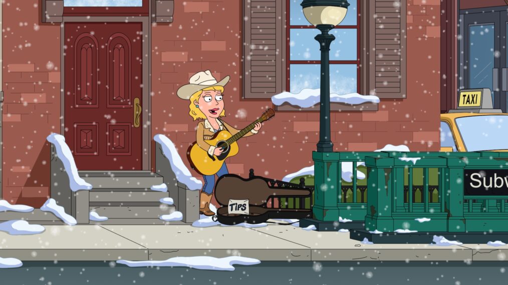 FAMILY GUY - “Disney’s Hulu’s Family Guy’s Hallmark Channel’s Lifetime’s Familiar Holiday Movie” - In Family Guy’s take on generic holiday movies, Lois, who works for “Big Pie” travels to a small town in hopes of stealing Peter’s award-winning family secret pie recipe. (Disney) FAMILY GUY