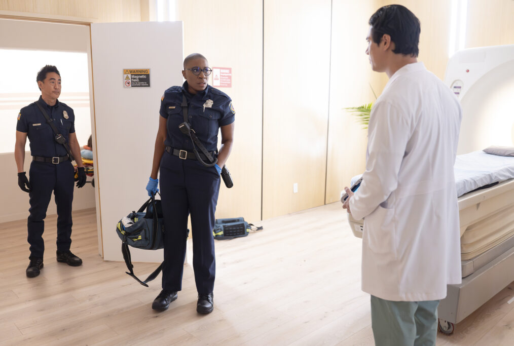 Kenneth Choi as Chimney and Aisha Hinds as Hen — '9-1-1' Season 9 Episode 6 