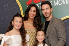 Alena Jonas, Danielle Jonas, Valentina Jonas and Kevin Jonas attend Disney+'s 'A Very Jonas Christmas Movie' New York Premiere at New York City Center on November 10, 2025 in New York City.