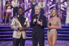 Alfonso Ribeiro, Tom Bergeron, and Julianne Hough on Season 34, Episode 9, of ABC's 'Dancing With the Stars,' November 11, 2025.