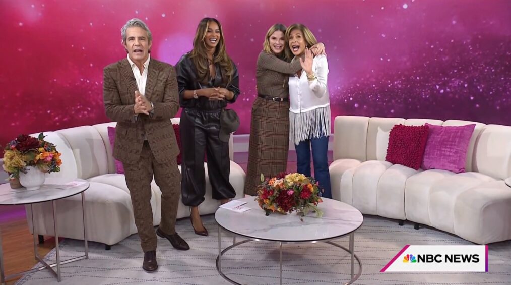 Andy Cohen, Ciara, Jenna Bush Hager, and Hoda Kotb on the November 25, 2025, episode of NBC's 'Today With Jenna & Friends.'