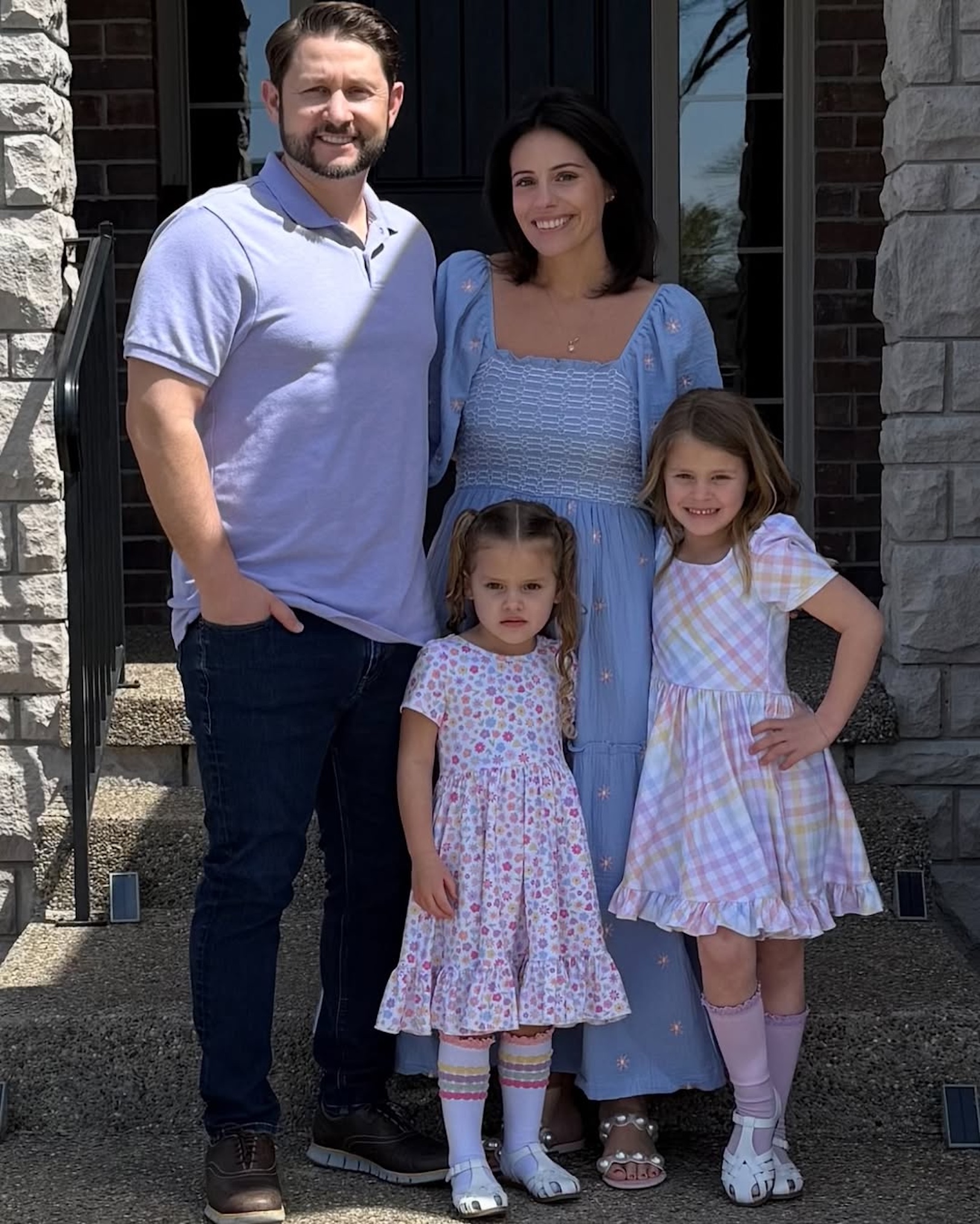 Ashley Petta, Anthony D'Amico, and their kids