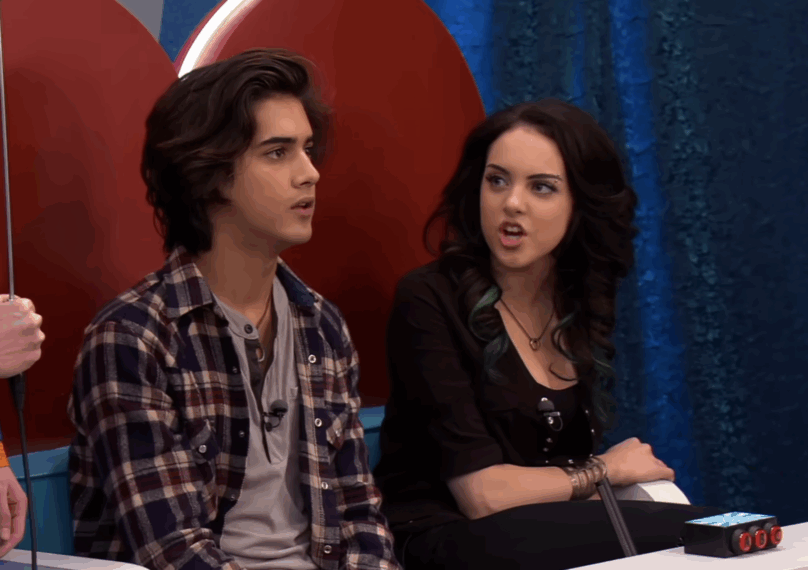 Avan Jogia and Elizabeth Gillies as Beck and Jade in 'Victorious'