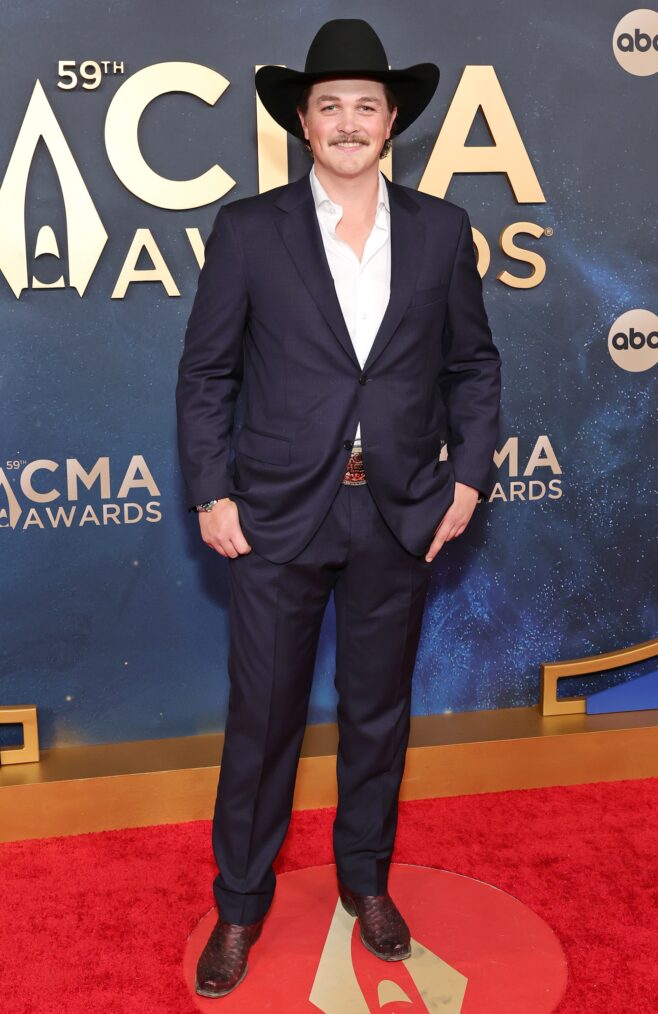 NASHVILLE, TENNESSEE - NOVEMBER 19: EDITORIAL USE ONLY Zach Top attends the 59th Annual CMA Awards at Music City Center on November 19, 2025 in Nashville, Tennessee. (Photo by Emma McIntyre/Getty Images)