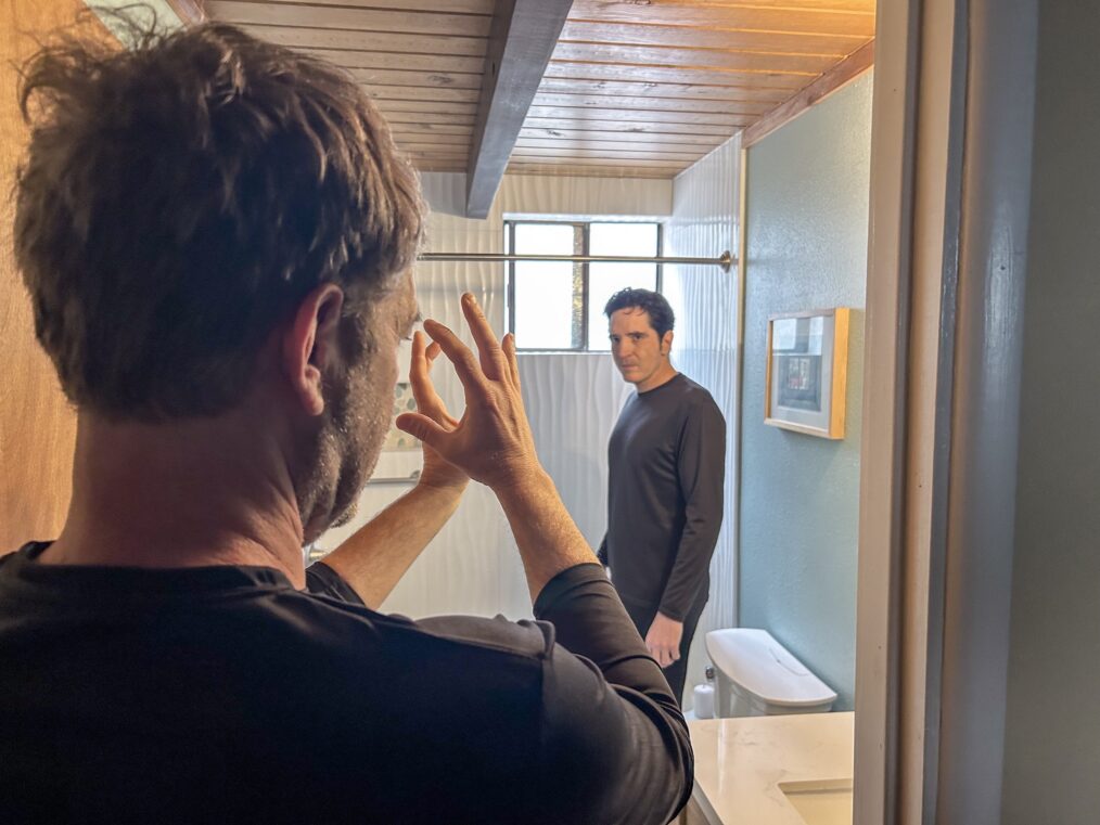 Creep Tapes BTS (Season 2, Episode 1) - Photo Credit: John Baker/Shudder