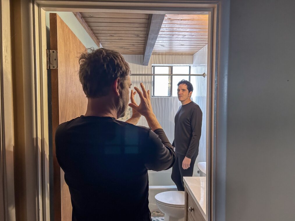 Creep Tapes BTS (Season 2, Episode 1) - Photo Credit: John Baker/Shudder