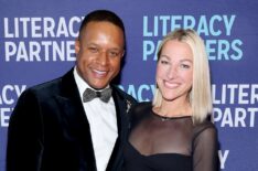 Craig Melvin and Lindsay Czarniak attend the Literacy Partners 50th Anniversary Evening Of Readings & Gala Dinner at Pier 60 on June 10, 2024 in New York City.