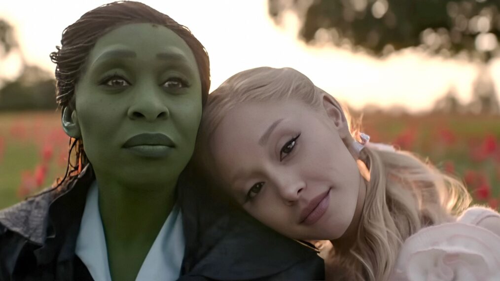 Cynthia Erivo as Elphaba, Ariana Grande as Glinda in Wicked: For Good