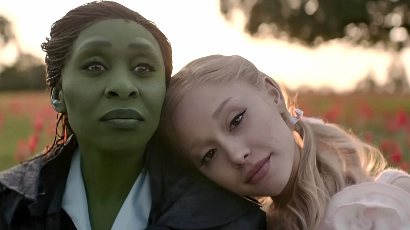 Cynthia Erivo as Elphaba, Ariana Grande as Glinda in Wicked: For Good