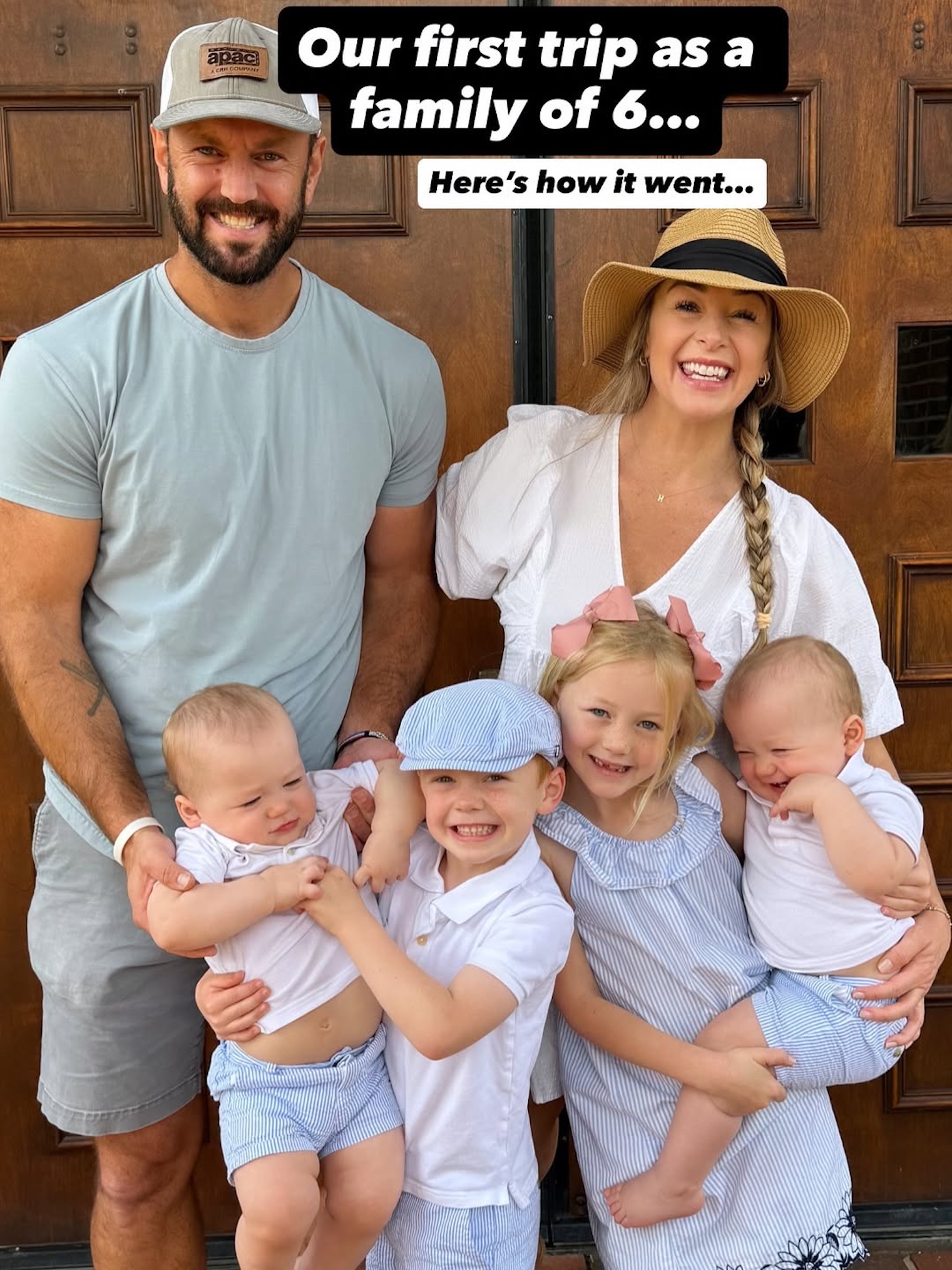 Doug Hehner, Jamie Otis, and kids