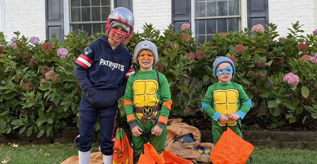 Dylan Dreyer's sons Calvin, Oliver, and Rusty, Halloween 2025, October 31, 2025 (photo featured on the November 3, 2025, episode of NBC's 'Today.')