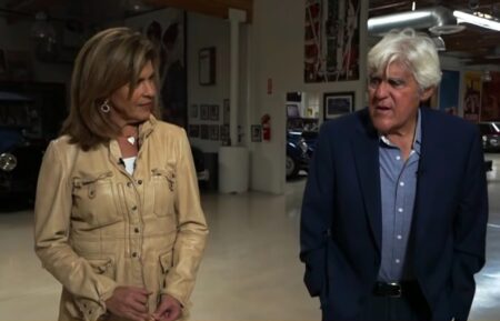 Hoda Kotb and Jay Leno on the November 20, 2025, episode of NBC's 'Today.'
