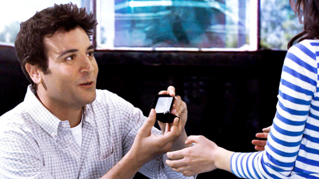 Josh Radnor and Cristin Milioti as Ted and Tracy in How I Met Your Mother