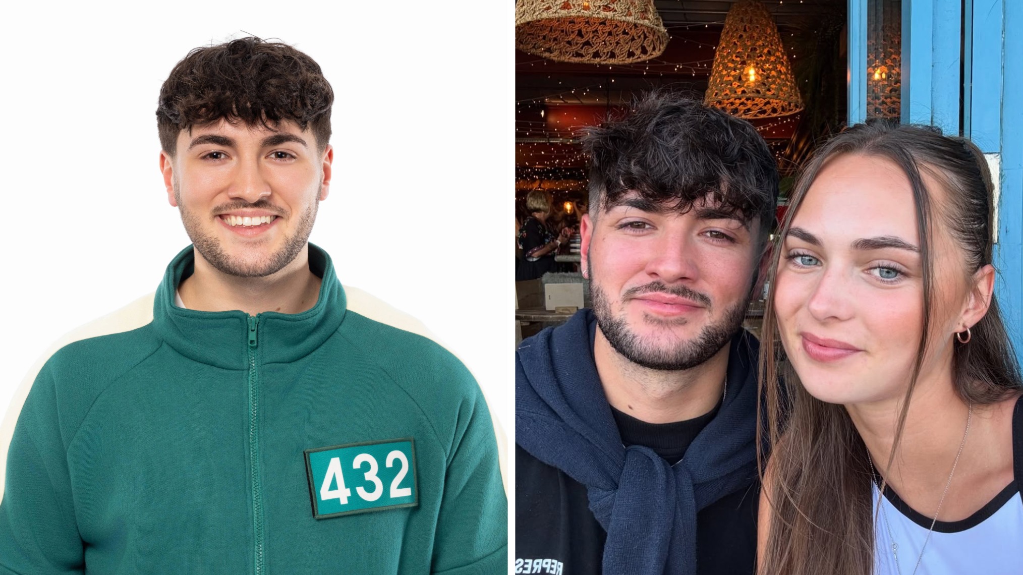 Jacob Gibson on Squid Game The Challenge, Jacob and his girlfriend