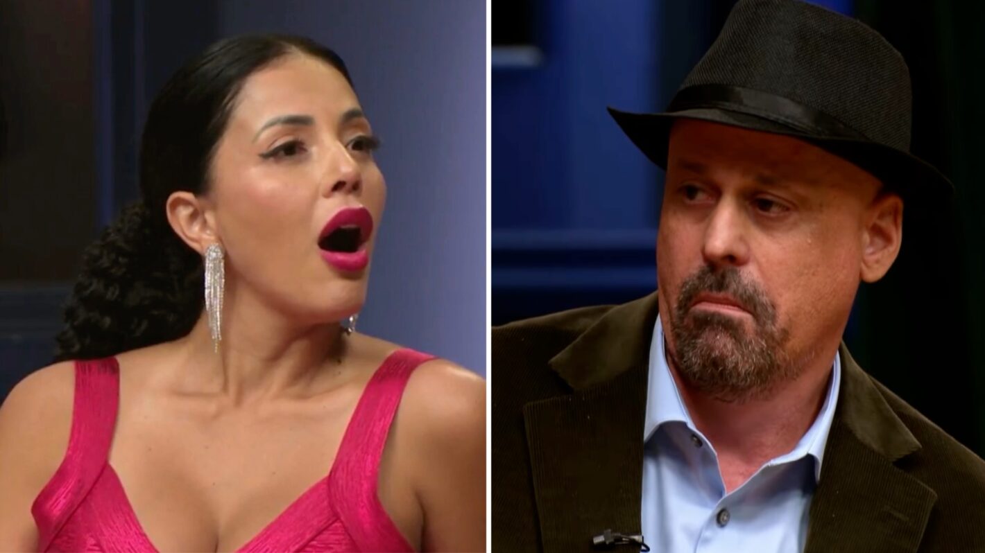 Jasmine Pineda and Gino Palazzolo at the 90 Day Fiance Happily Ever After Season 9 Tell All